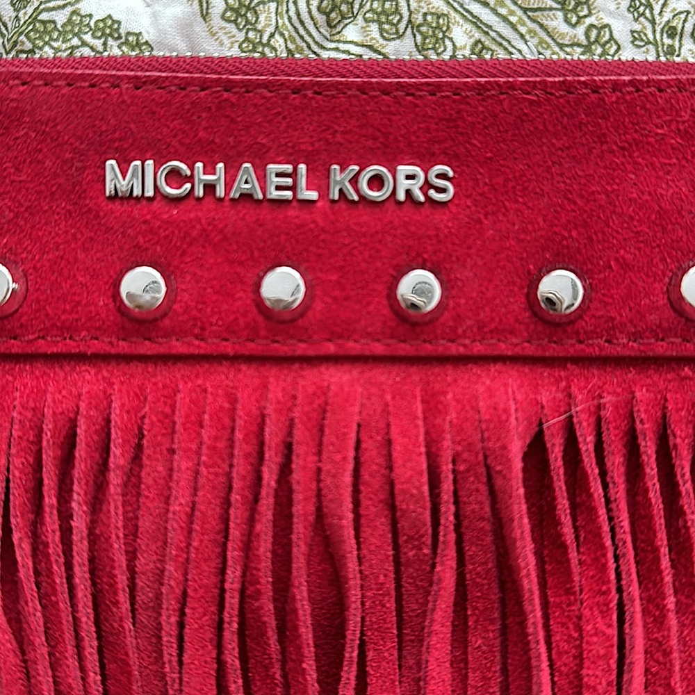 MICHAEL KORS Suede Fringe Crossbody Bag - Picture 3 of 9